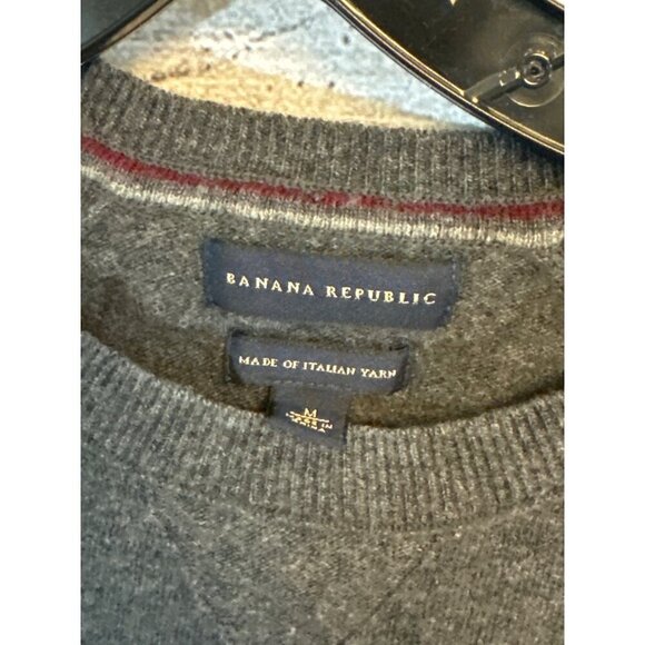 Banana Republic Mens Gray Wool/Cashmere Sweater Size M - Picture 2 of 4